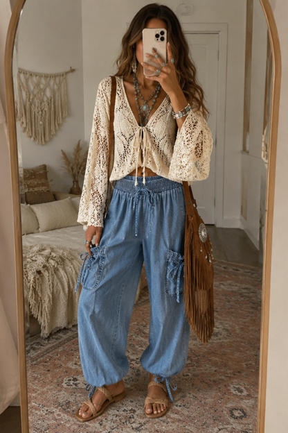 Cloud Drift Denim Lounge Pants