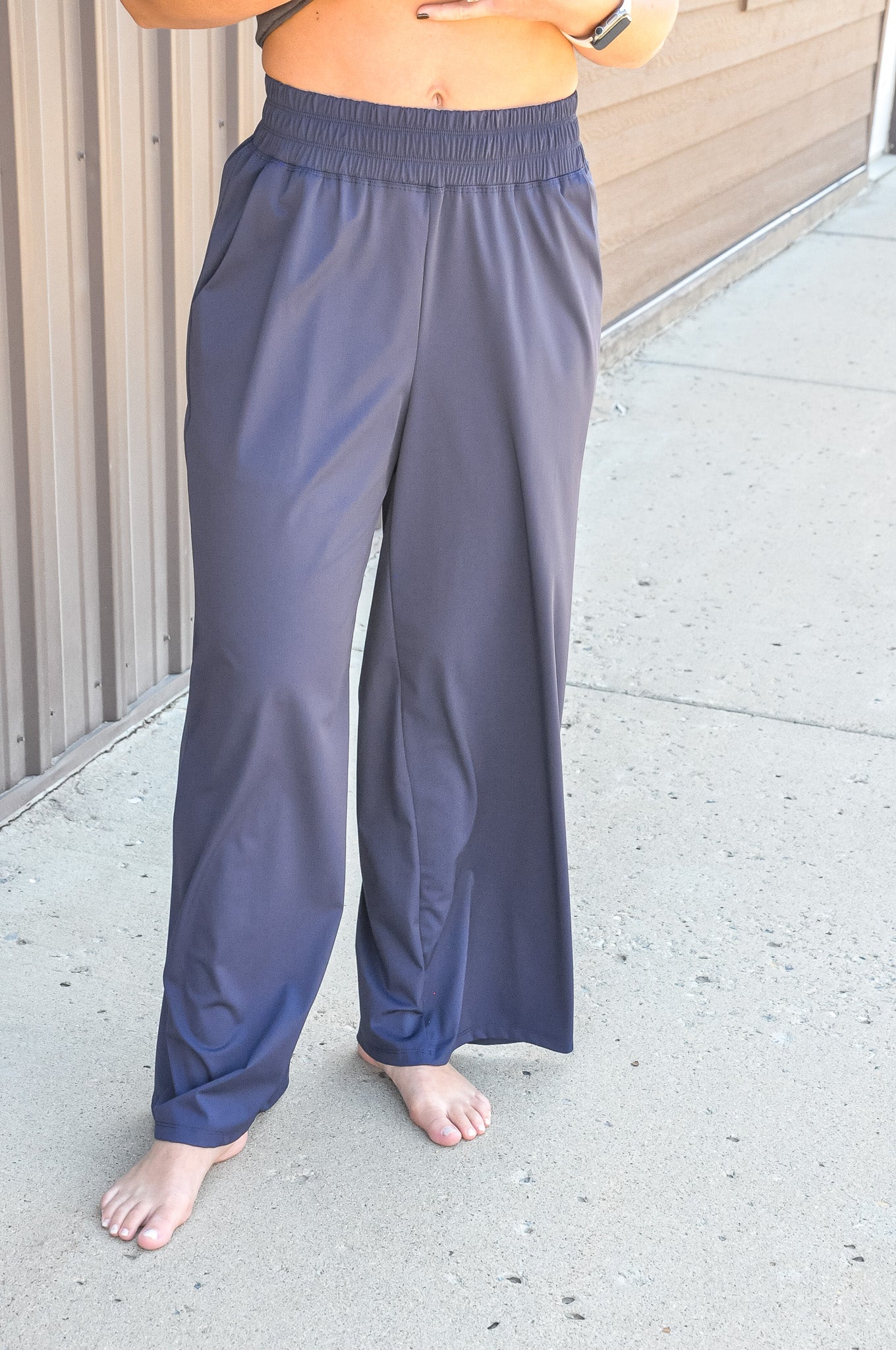 Stretch Wide Leg Pants