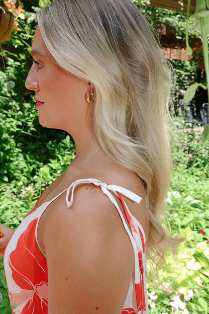 Coral Crush Maxi Dress