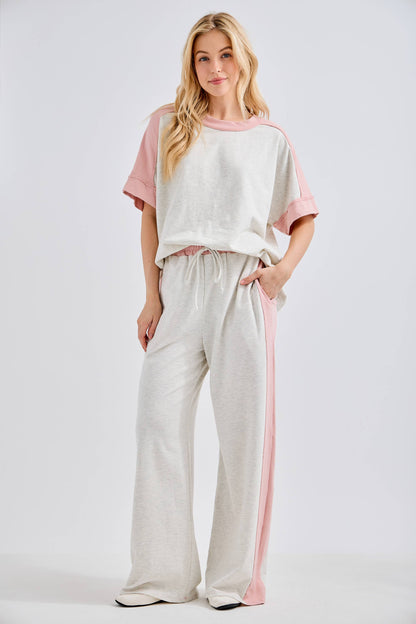 J.Her Washed Contrast Side Spring Lounge pants