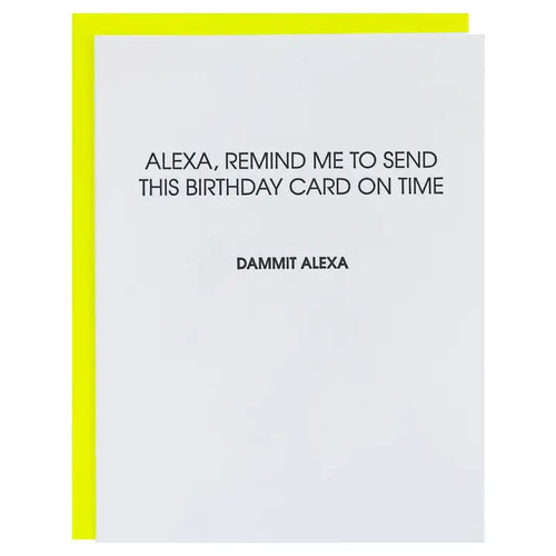 Dammit Alexa Birthday Card
