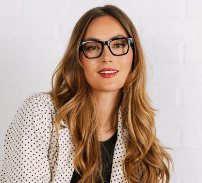 Black Bernadette Reading Glasses +1.25