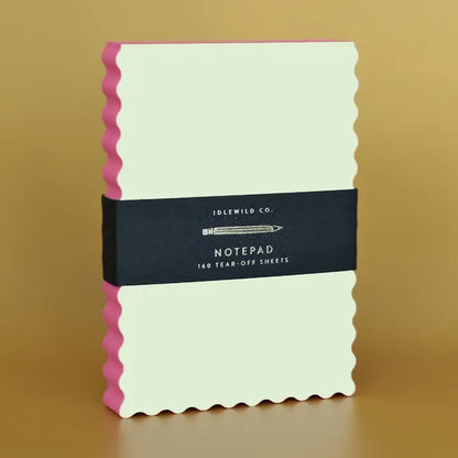 Citron/Coral Mini Wave Shaped Notepad
