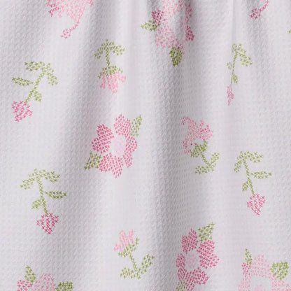 Cross Stitch Floral Tea Towel