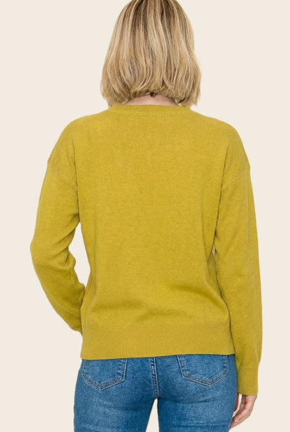 Heavy Solid Pullover Sweater