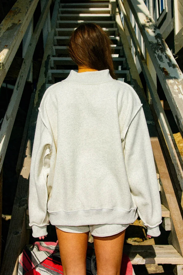 FAITH Embroidered Polka-Dot Sweatshirt