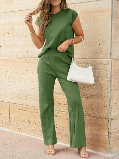 Best of Both Worlds Top and Pants Knit Set