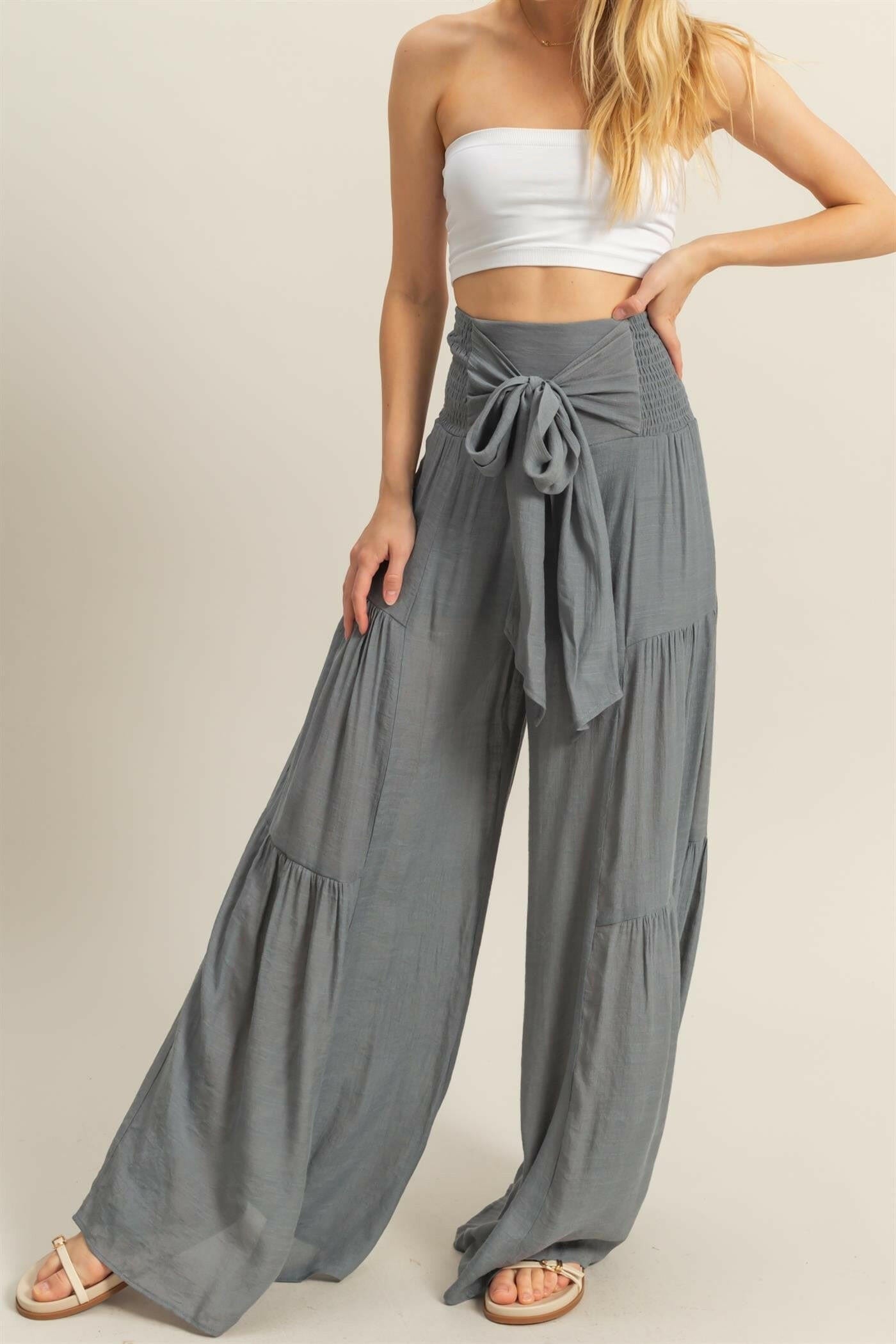 Boho Breeze Tiered Palazzo Pants S-3X