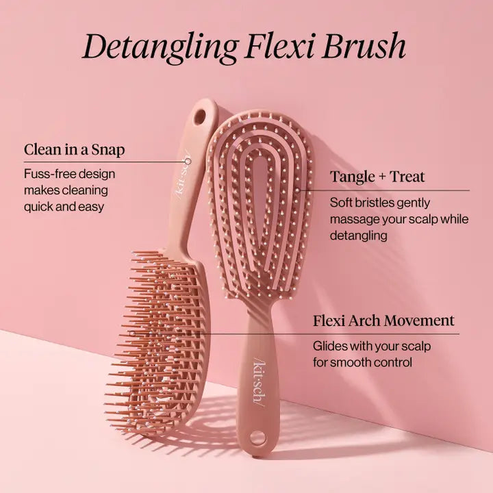 Detangling Flexi Brush (Terracotta)