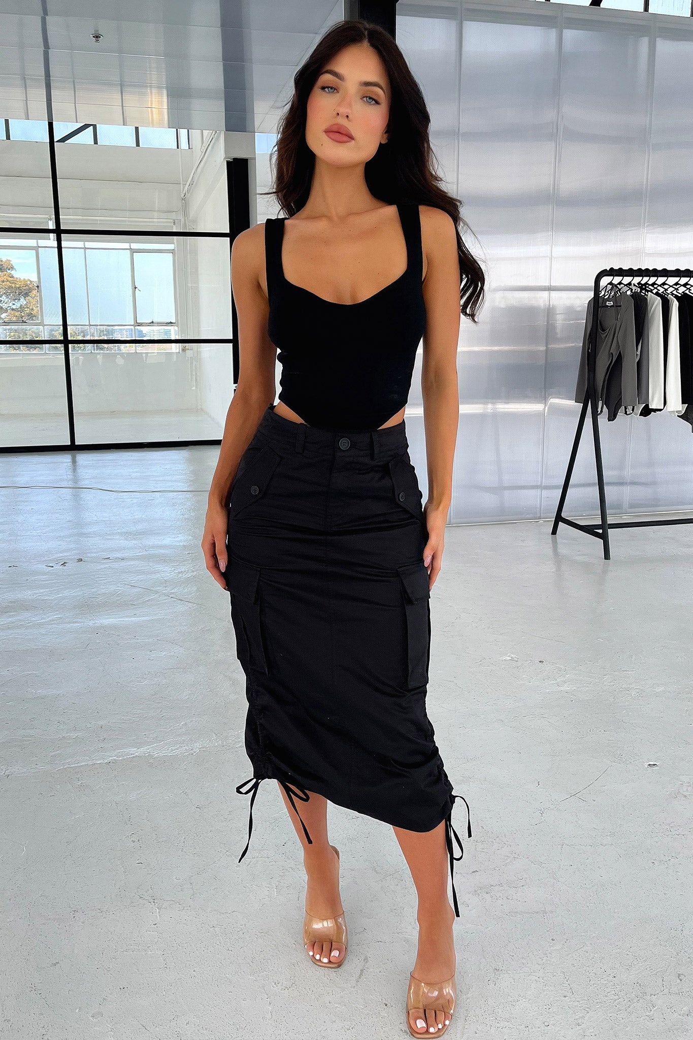 Eryn Crop - Black